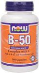 NOW: B-50 With 250mg VIT C  100 CAPS 100 CAPS