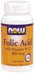 FOLIC ACID 800mcg  250 TABS 1 from NOW