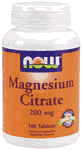 MAGNESIUM CITRATE 200mg  100 TABS 1 from NOW
