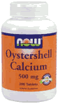 Now - Oystershell calcium 500mg 200 tabs 200 tabs