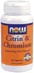 CITRIN & CHROMIUM 500mg/100mcg 90 CAPS 90 CAPS from NOW