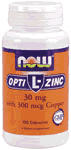 OPTIZINC 30mg + COPPER  100 CAPS 1 from NOW