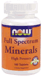 FULL SPECTRUM MINERALS  100 TABS 1 from NOW