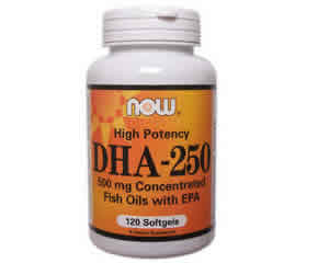 DHA-250 500mg  120 SGELS 1 from NOW
