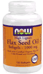 HI LIGNAN FLAX OIL 1000mg  120 SGELS 1 from NOW
