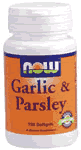 GARLIC/PARSLEY  574/110mg 100 SGELS 1 from NOW
