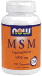 M.S.M 1000mg  120 CAPS 1 from NOW