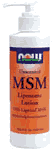 M.S.M LIPOSOME LOTION  8 OZ 8 oz from NOW