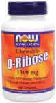 D-Ribose 1500 MG 90 Loz from NOW