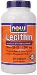 NOW: LECITHIN 1200mg  200 SGELS 1