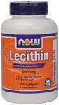 NOW: TINY LECITHIN 400mg  250 SGELS 1