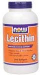 NOW: LECITHIN 3X 1200mg  200 SGELS 1