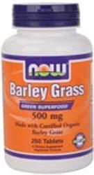 NOW: BARLEY GRASS 500mg ORG  250 TABS 250 TABS