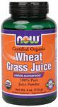 NOW: Organic Wheat Grass Juice Powder 4 oz