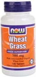 NOW: WHEAT GRASS 500mg ORGANIC  100 TABS 1