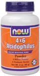 Now: Acidophilus 4 x 6 10 bil g 3 oz 3 OZ