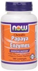 NOW: PAPAYA ENZYME CHEWABLE  180 TABS 1