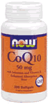 CoQ10 50mg + VIT E   200 SGELS 200 SOFTGELS from NOW