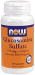 GLUCOSAMINE SULFATE 750mg  120 CAPS 1 from NOW