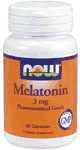 MELATONIN 3mg  60 CAPS 1 from NOW