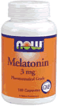 MELATONIN 3mg  180 CAPS 1 from NOW