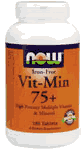 IRON FREE VIT MIN 75+  180 TABS 1 from NOW