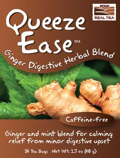 NOW: Queeze Ease Mint Ginger Digestive Blend 24 Bag