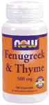 FOENUGREEK & THYME 100 CAPS 1 from NOW
