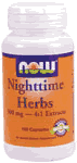 Now - Nighttime herbs 500mg  100 caps 1