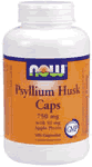 PSYLLIUM HUSK 750mg + PECTIN  180 CAPS 1 from NOW