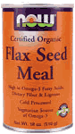ORGANIC FLAX MEAL (FIBER CAN) 18 OZ 1 from NOW