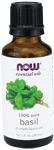 NOW: BASIL OIL  1 OZ 1 oz