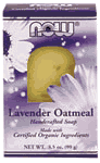 ORGANIC LAVENDER OATMEAL SOAP BAR 1 from NOW