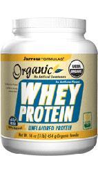 JARROW: Organic Whey Protein Unflavored 1 LB