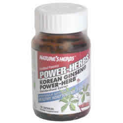 GINSENG-POWER, KOREAN 50CAPS 50 caps from NATURE'S HERBS