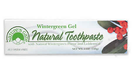 NATURE'S GATE: Wintergreen Gel with Fluoride Toothpaste 5 oz