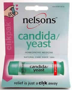 Candida/Yeast Clikpak 84 pillules from NELSON HOMEOPATHICS