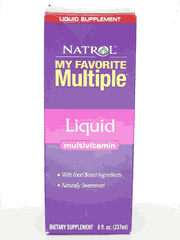 Liquid multi vitamin supplement, 8 fl oz