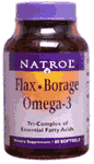Flax/Borage/Omega-3 60 softgels from NATROL