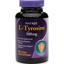 L-tyrosine 500mg, 100 CAPS
