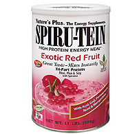 Natures Plus: EXOTIC RED FRUIT SPIRUTEIN SHAKE 1.1 LB 1.1 pound US