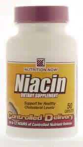 Niacin 500mg CDT 50 caplets from NUTRITION NOW