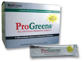 Nutricology/allergy research group - Progreens stickpacks 4.5 oz 15 packets