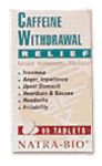 Caffeine Withdrawal Relief 90 tabs from NATRA-BIO/BOTANICAL LABS