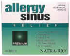 Allergy Sinus Homeopathic 48 tabs from NATRA-BIO/BOTANICAL LABS