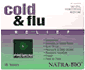 Cold and Flu Homeopathic 48 tabs from NATRA-BIO/BOTANICAL LABS