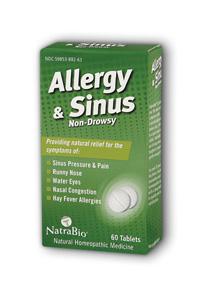 NATRA-BIO/BOTANICAL LABS: Allergy & Sinus 60 tabs