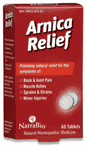 Arnica Relief 60 tabs from NATRA-BIO/BOTANICAL LABS