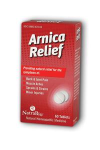 NATRA-BIO/BOTANICAL LABS: Arnica Relief 60 tabs