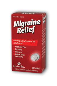 NATRA-BIO/BOTANICAL LABS: Migraine Relief 60 tabs